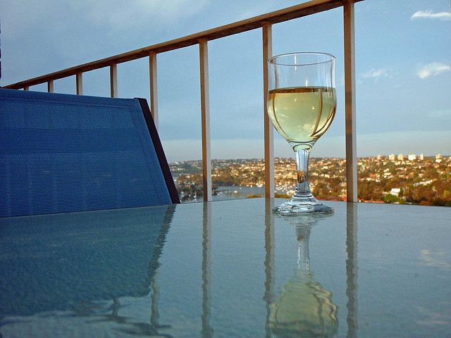 Copa de vino blanco