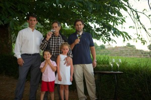 Las tres generaciones de viticultores en As Laxas